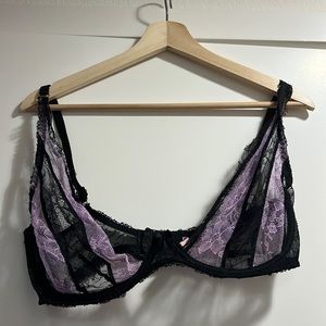 Agent Provocateur Bra - Purple and Black. Size 36 E.